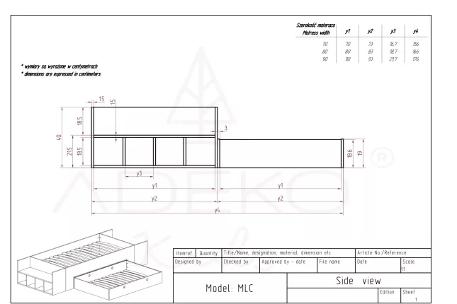 Eenpersoonsbed MLC