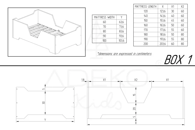 Eenpersoonsbed BOX 1