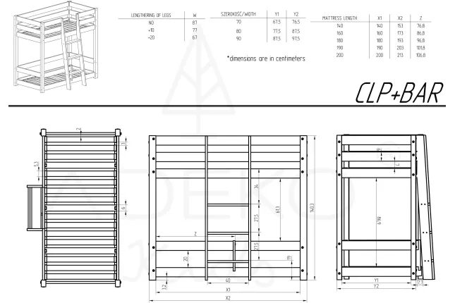 Stapelbed CLP